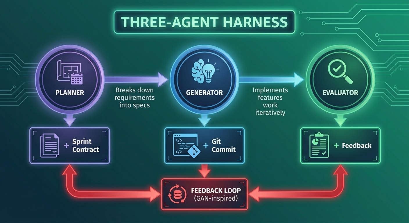 Three-Agent Harness Architecture